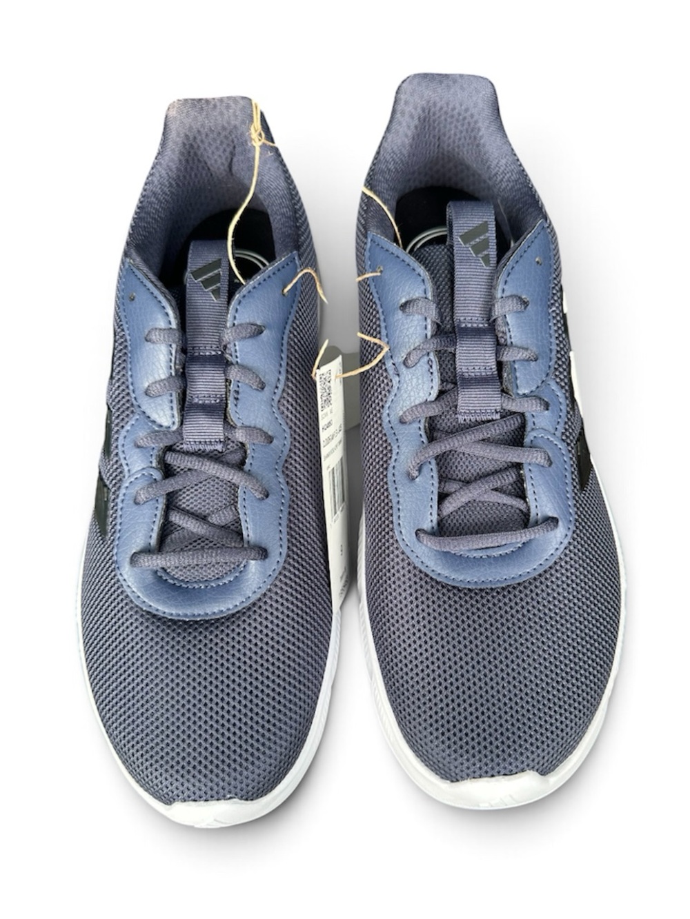 Adidas Cloudfoam Flex Laces Mens 9 Running Shoes Navy Sneakers